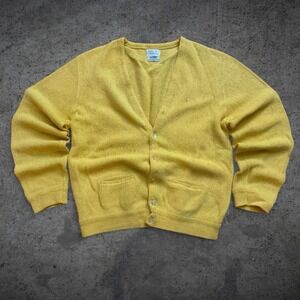 True Vintage 70's Sears Sportswear Alpaca Cardigan Sweater Size XL Grunge Preppy